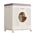 Foldable Storage Box with Wheels, Large Capacity Clothes Organiser 58 x 41 x 68 cm - view 2