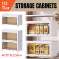 Foldable Storage Cabinet with Wheels - White, 1 Tier (46 x 29 x 32.5 cm) - view 2
