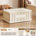 Foldable Toy and Book Storage Box, Beige - Size L (52 x 37.5 x 23 cm) - view 5