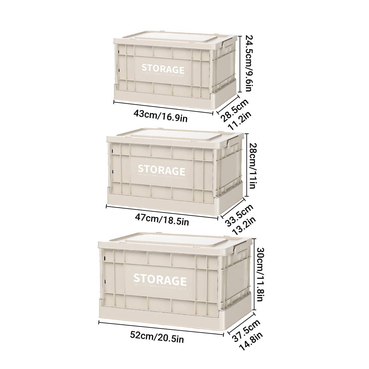 Foldable Toy and Book Storage Box, Household Storage Container - Size L (52 x 37.5 x 30 cm) - view 4