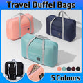 Foldable Travel Duffel Bag with Trolley Sleeve - Black - view 2