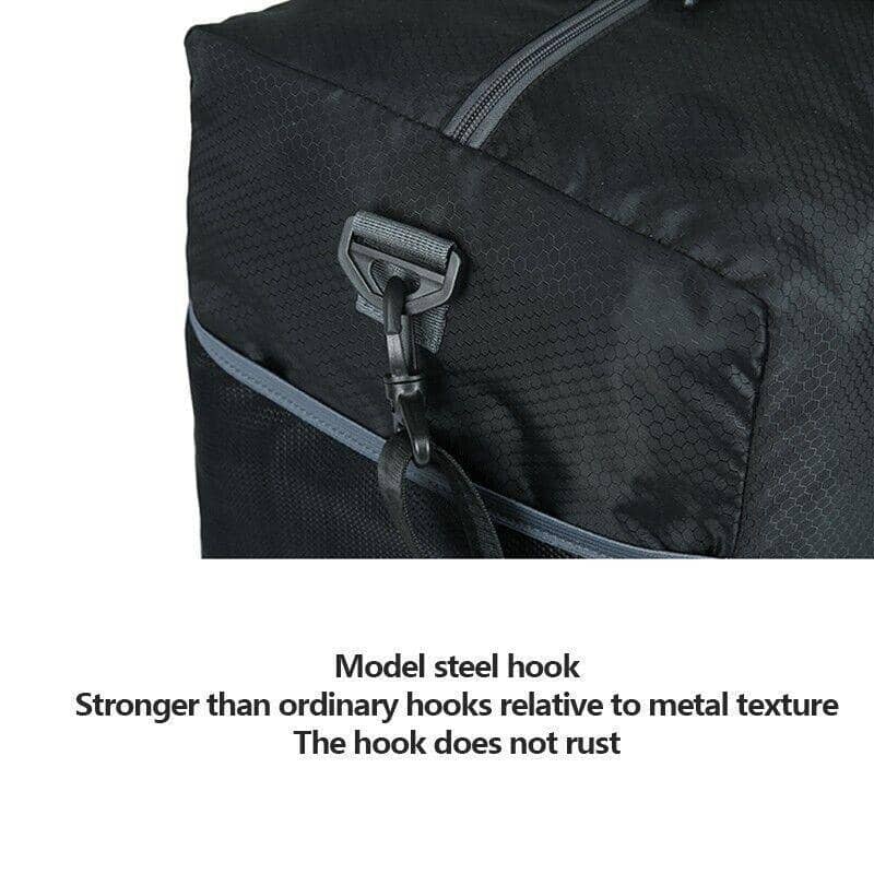 Foldable Travel Duffle Bag 70 Litre with Shoe Compartment, Waterproof Gym Bag - view 5