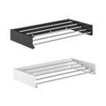 Foldable Wall Mounted Clothes Drying Rack, Balcony Towel Laundry Rack - White - view 3