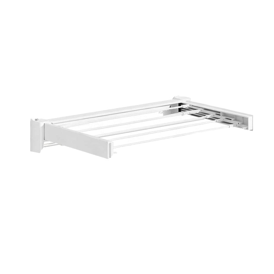 Foldable Wall Mounted Laundry Clothes Rack, No Drill for Balcony - 70 x 37 x 10 cm