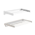 Foldable Wall Mounted Laundry Clothes Rack, No Drill for Balcony - 70 x 37 x 10 cm - view 3