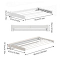 Foldable Wall Mounted Laundry Clothes Rack, No Drill for Balcony - 70 x 37 x 10 cm - view 4