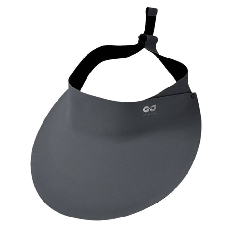 Foldable Wide Brim Sun Visor Hat - Dark Grey