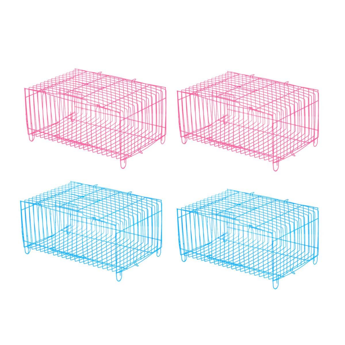 Foldable Wire Small Pet Cage Set for Birds and Hamsters, Pack of 4 - view 2