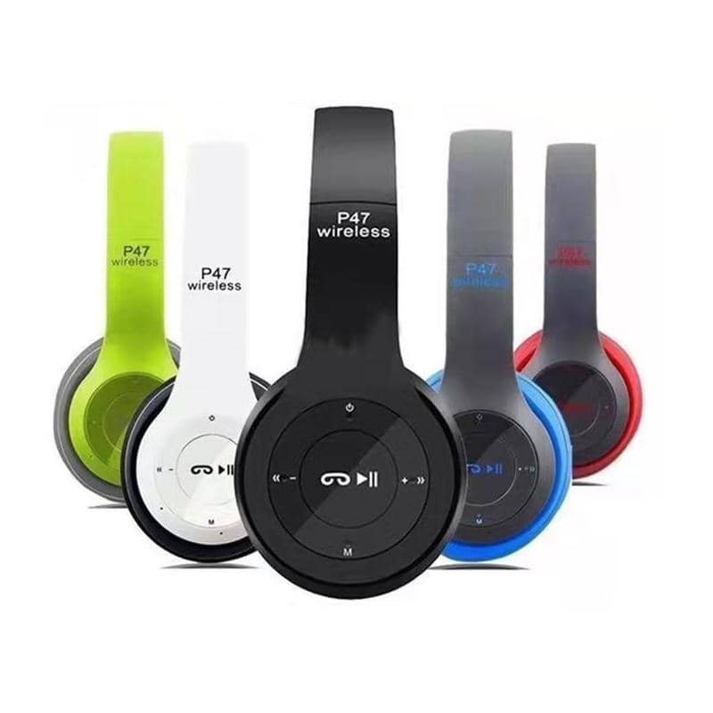 Foldable Wireless Bluetooth Headphones with Mic - Green - view 3