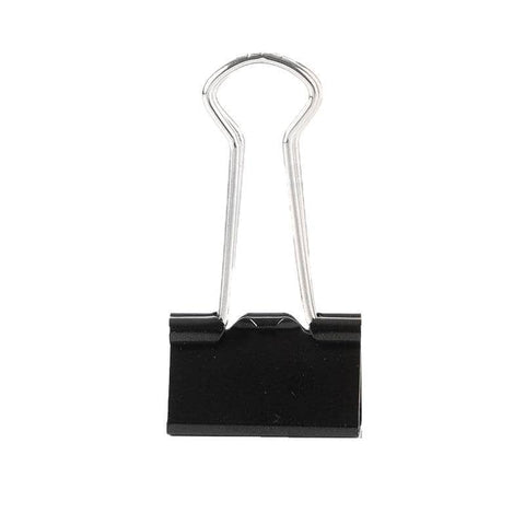 Foldback Binder Clips, Pack of 20 - Black, 41 mm