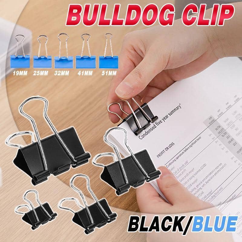 Foldback Binder Clips, Pack of 20 - Black, 41 mm - view 2