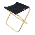 Folding Aluminium Alloy Camping Chair - Black