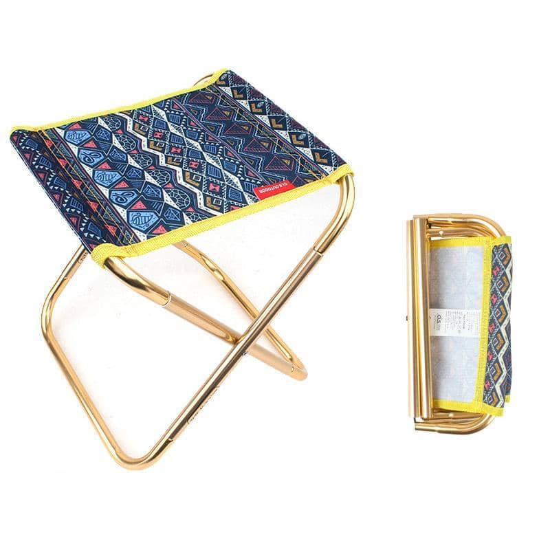 Folding Aluminium Alloy Camping Chair - Blue