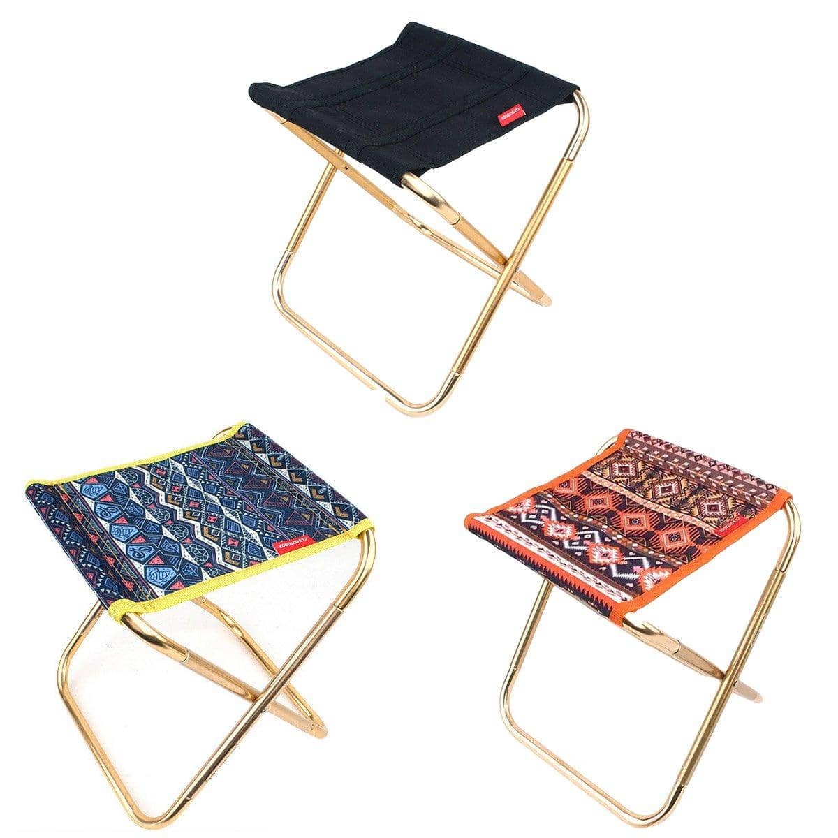 Folding Aluminium Alloy Camping Chair - Blue - view 3