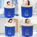 Folding Bathtub Portable Inflatable PVC Bath for Adults and Kids, 75 x 75 cm - view 5