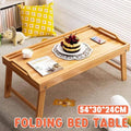 Folding Bed Table, Bamboo Portable Laptop Desk for Bed and Home Office