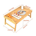 Folding Bed Table, Bamboo Portable Laptop Desk for Bed and Home Office - view 3