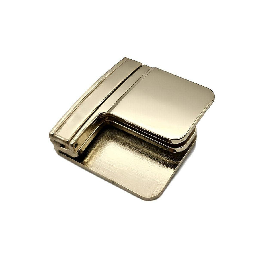 Folding Belt Clip Adjustable Waistband Buckle - Gold
