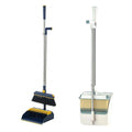 Folding Broom and Dustpan Set with Rotating Head - Dark Blue - view 3