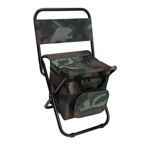 Folding Camping Chair with Storage Bag, Lightweight - Camouflage