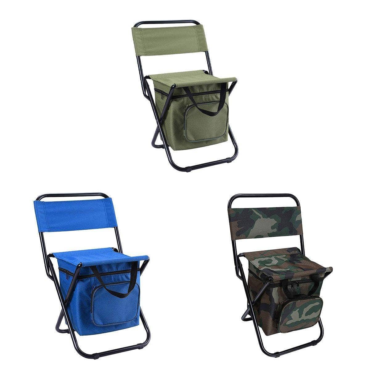 Folding Camping Chair with Storage Bag, Lightweight - Camouflage - view 3