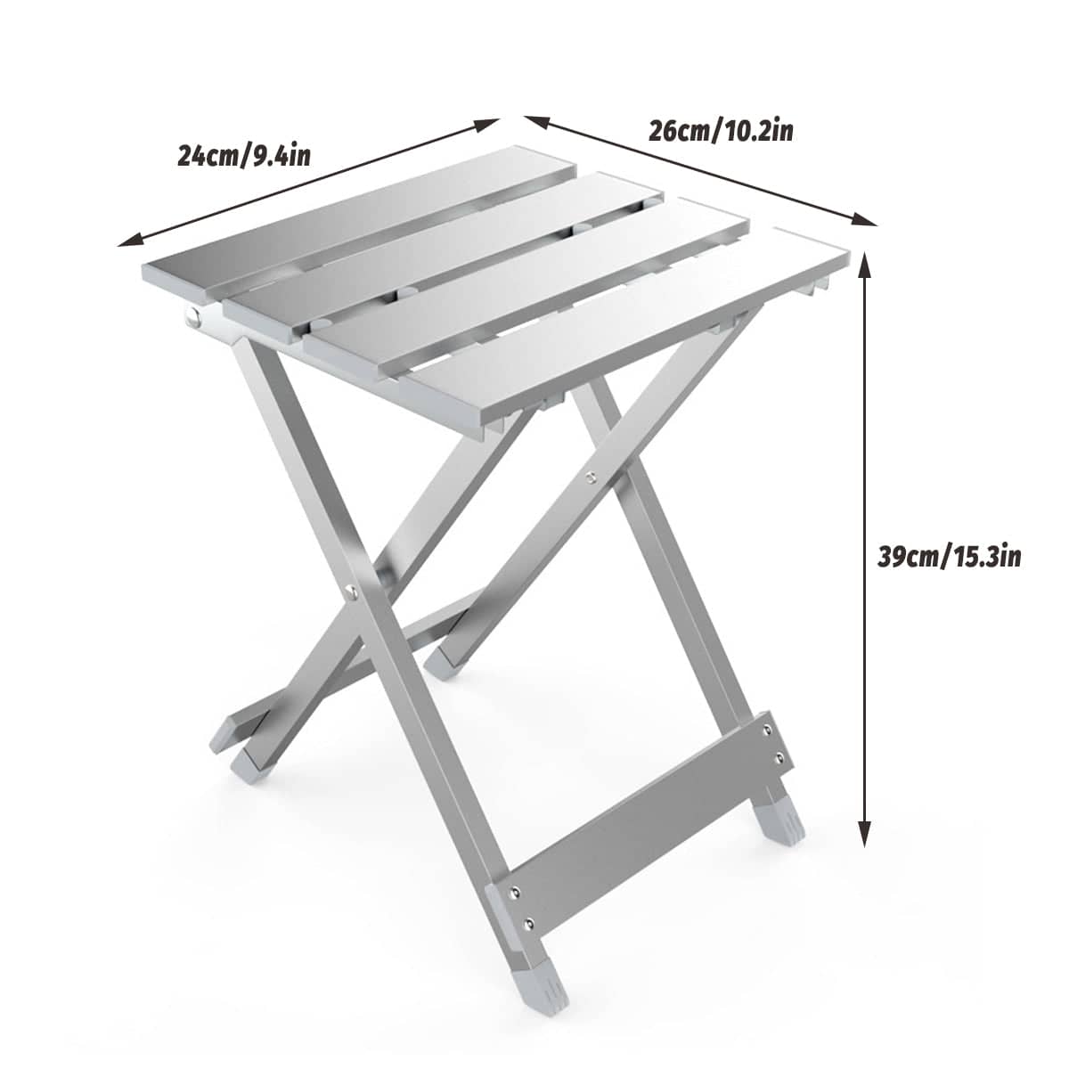 Folding Camping Stool in Lightweight Aluminium Alloy - view 3