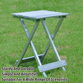 Folding Camping Stool in Lightweight Aluminium Alloy - view 4