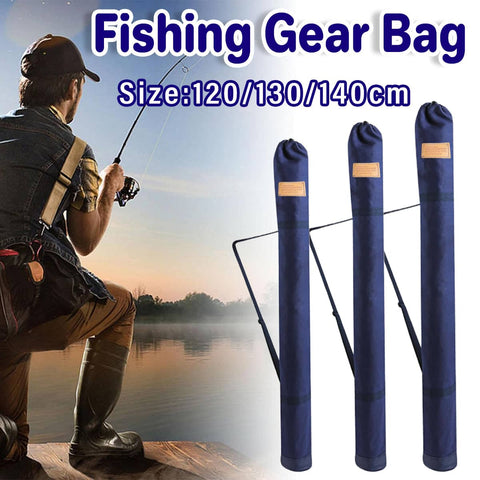 Folding Canvas Fishing Rod Bag - Navy Blue, 140 cm (55.1 Inch) - view 2