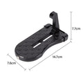 Folding Car Roof Door Step with Emergency Hammer - Set of 2, Black - view 3