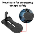 Folding Car Roof Door Step with Emergency Hammer - Set of 2, Black - view 5