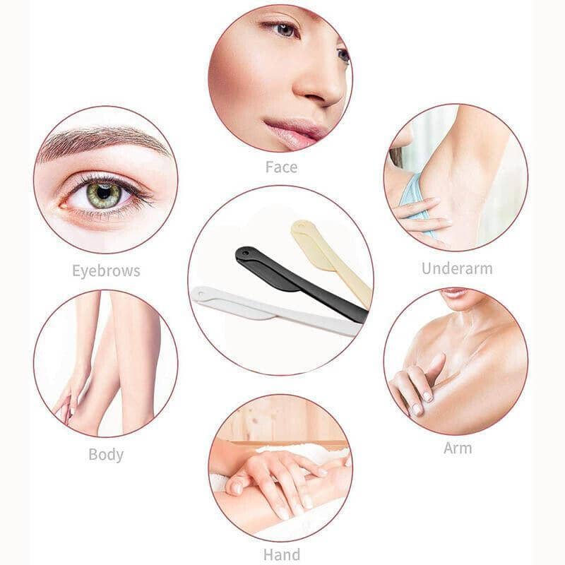 Folding Eyebrow Razor Set for Brow Shaping, Pack of 3 - view 3