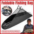 Folding Fishing Weigh Bag with Mesh and Anti-Slip Lining, Waterproof Fish Carry Bag