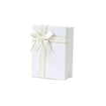 Folding Gift Boxes with Ribbon Bow Pack of 5 - White, 22.5 x 16 x 8.5cm