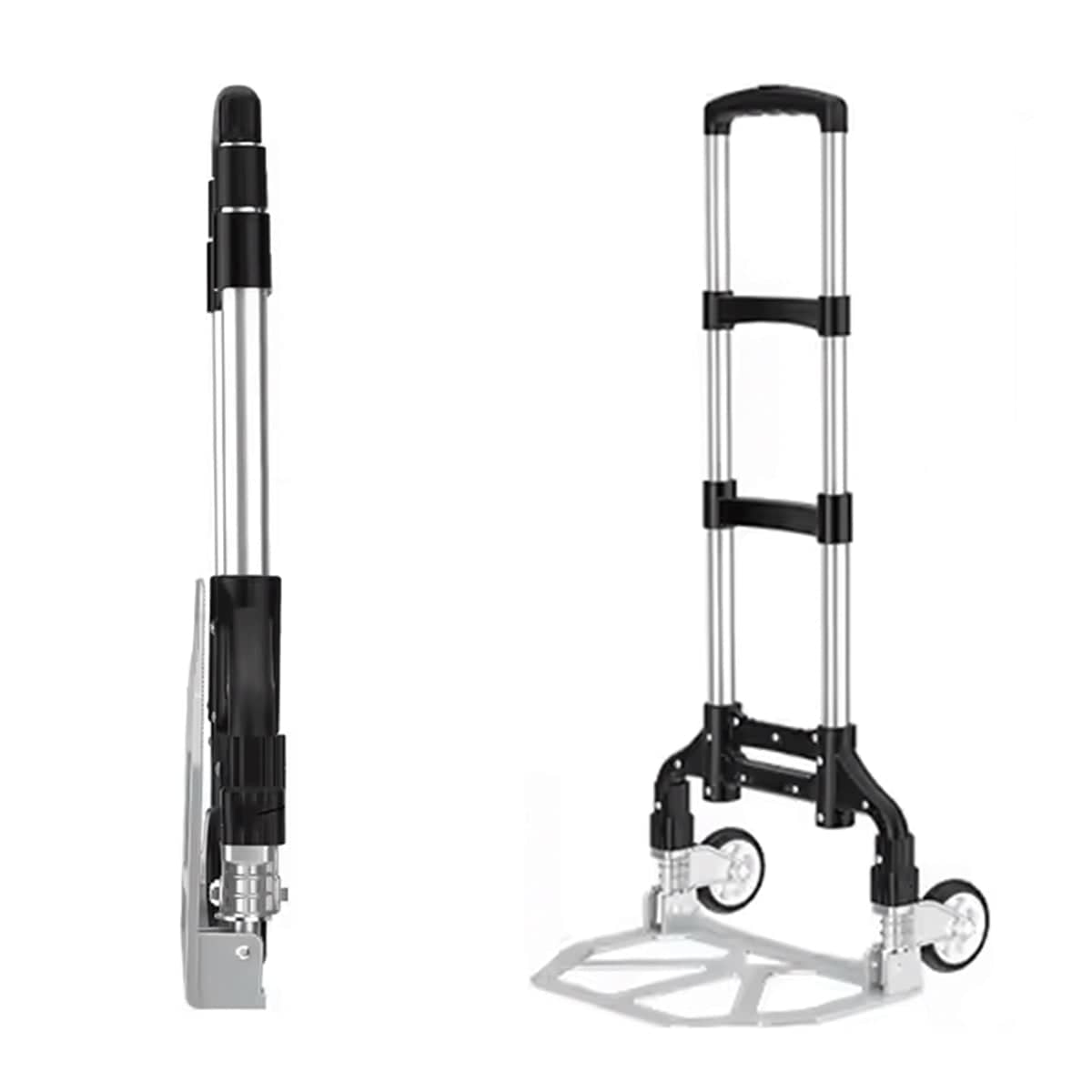 Folding Hand Trolley Cart, Heavy Duty Portable Utility Truck with Extendable Handle - view 2