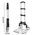 Folding Hand Trolley Cart, Heavy Duty Portable Utility Truck with Extendable Handle - view 3