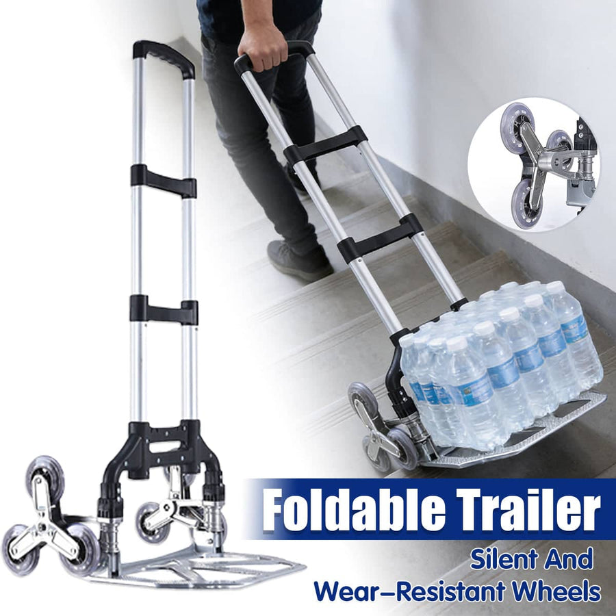 Folding Hand Truck Cart with Wear Resistant Wheels, Large Capacity Portable