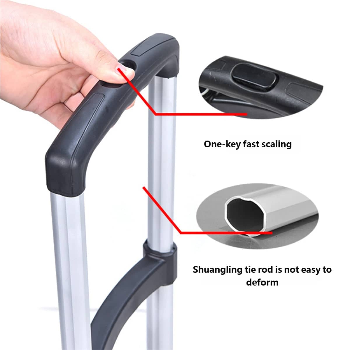 Folding Hand Truck Cart with Wear Resistant Wheels, Large Capacity Portable - view 4