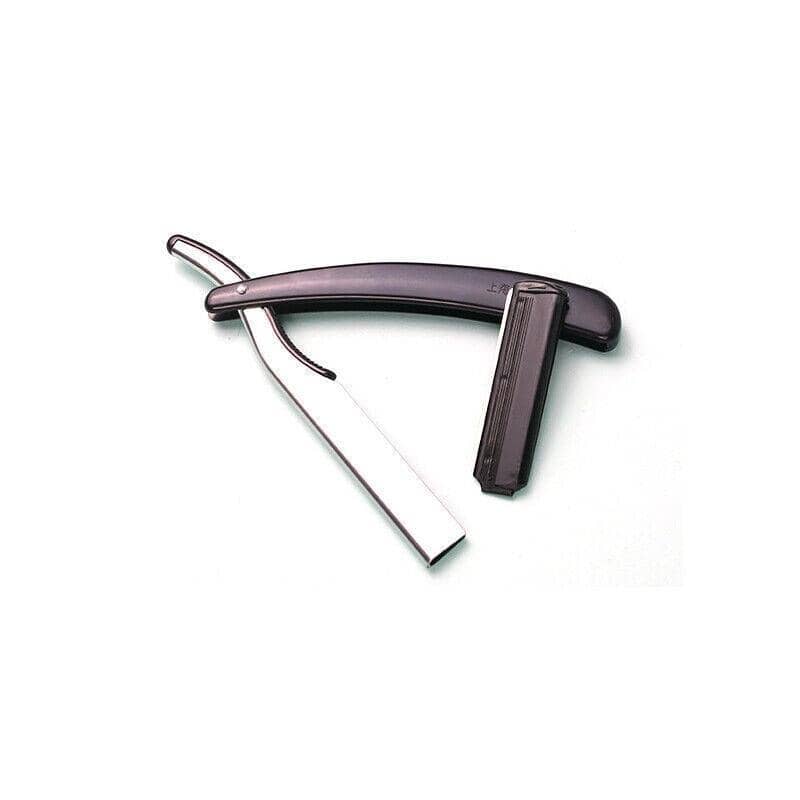 Folding Manual Razor - Pink Handle, 10 Blades Included - view 5