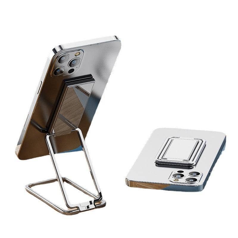 Folding Metal Phone Holder Stand for Desk - Silver