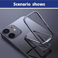 Folding Metal Phone Holder Stand for Desk - Silver - view 3