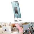 Folding Metal Phone Holder Stand for Desk - Silver - view 4