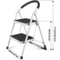 Folding Multi Step Ladder with Handrail - Household A-Type Iron Ladder - view 3
