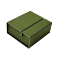 Folding Paper Gift Boxes, Pack of 10 - Olive Green