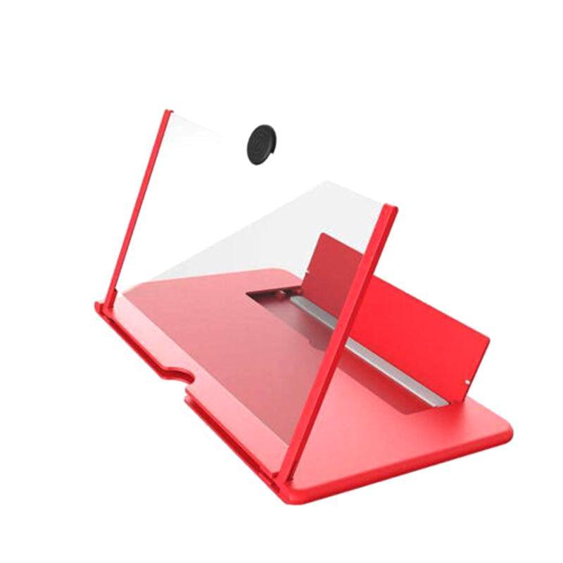 Folding Phone Screen Magnifier Stand, 10 Inch (25 cm) - Red