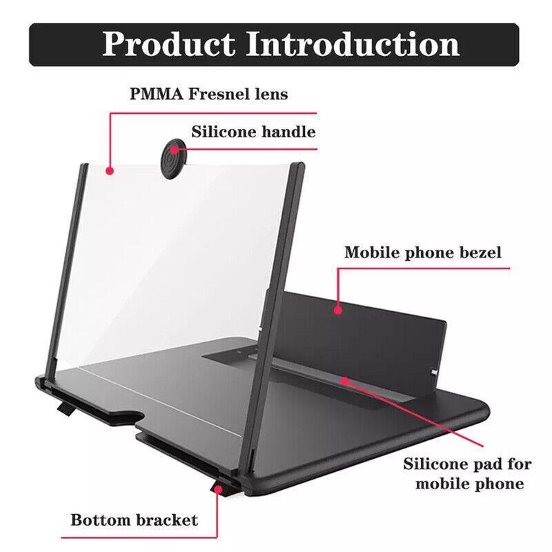 Folding Phone Screen Magnifier Stand, 10 Inch (25 cm) - Red - view 11