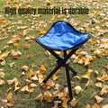 Folding Portable Beach Chair and Fishing Stool - Blue - view 5