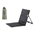 Folding Portable Camping Chair with Backrest - Black