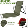 Folding Portable Camping Chair with Backrest - Black - view 4
