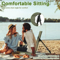 Folding Portable Camping Chair with Backrest - Green - view 5