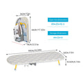 Folding Portable Ironing Board for Small Spaces and Home Use - Peacock Feather Pattern - view 4